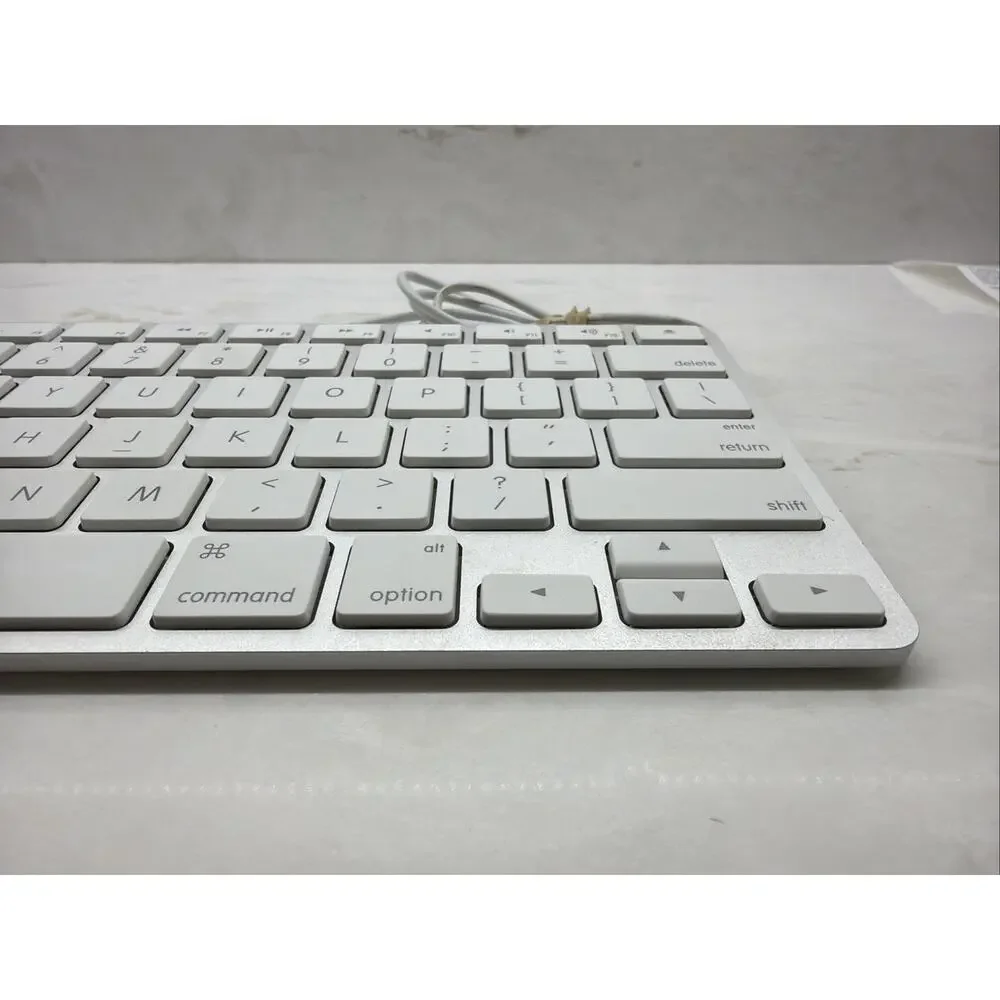 The Smallest and Most Compact USB Wired Apple Mac Keyboard Model A1242 MB869LL/A